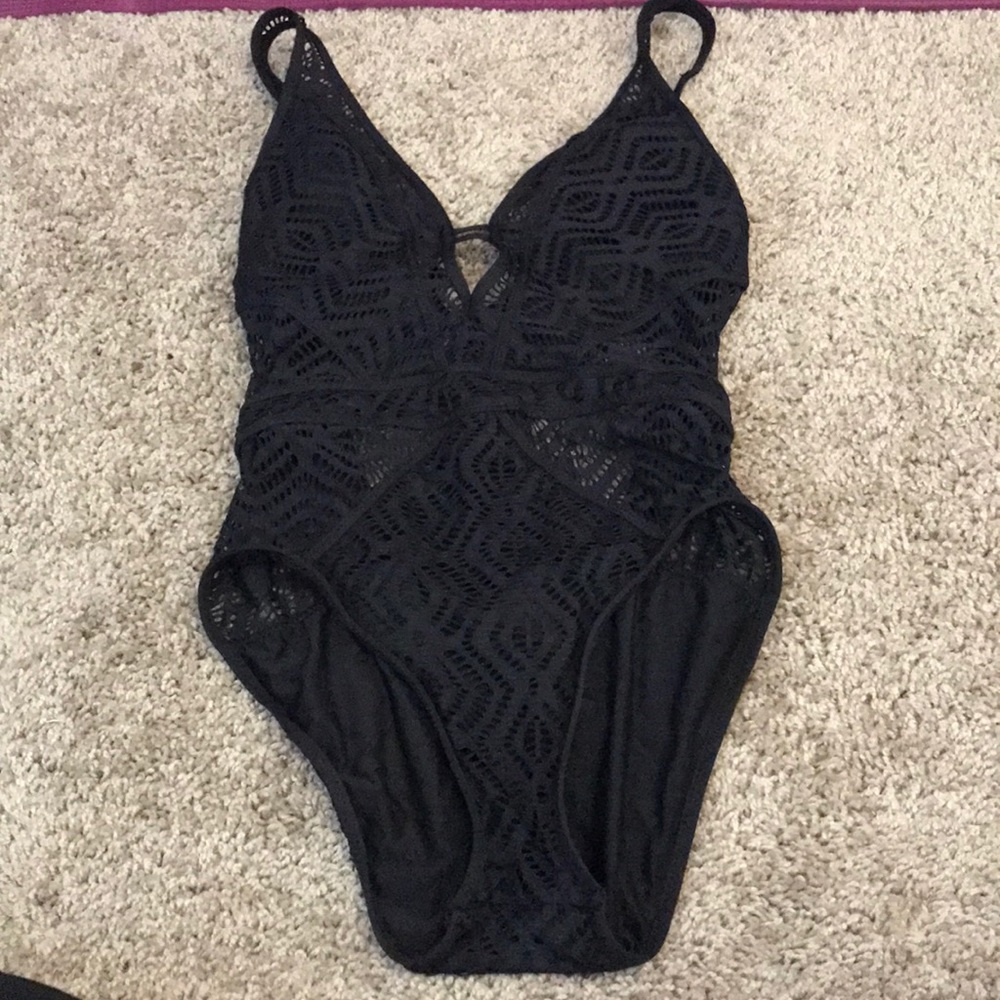 Becca Black One Piece Swimsuit with Cutouts